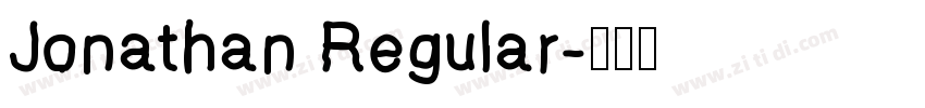 Jonathan Regular字体转换